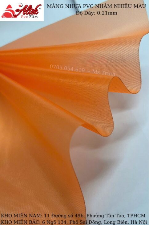 Màng nhựa pvc nhám nhiều màu độ dày 0,21mm