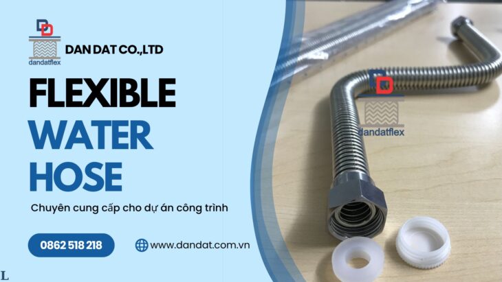 Dây cấp nước inox, dây dẫn nước nóng lạnh, dây mềm cấp nước phi 21, ống nối mềm inox 304