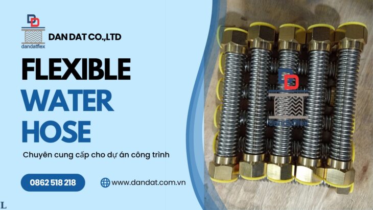 Dây cấp nước inox, dây dẫn nước nóng lạnh, dây mềm cấp nước phi 21, ống nối mềm inox 304