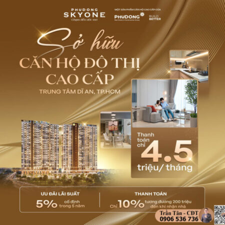 Với Chỉ 200 TRIỆU Sở Hữu SKYONE – Trả Góp 4tr5/tháng – Cơ Hội An Cư Hiếm Có