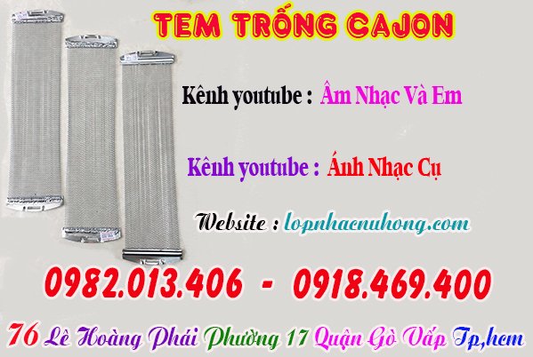 Mua tem trống cajon, tem trống đội, tem trống snare tại gò vấp, tphcm