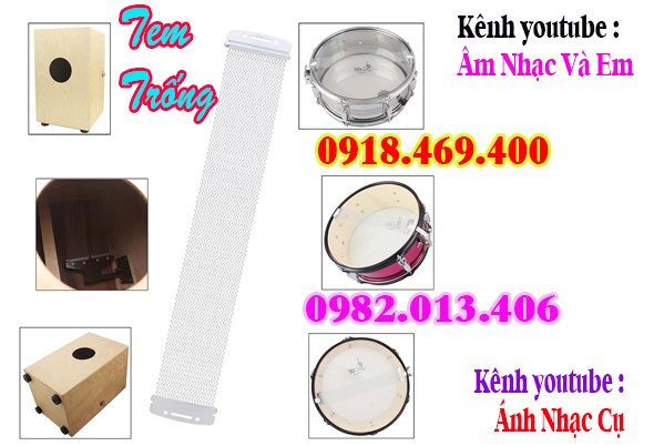 Mua tem trống cajon, tem trống đội, tem trống snare tại gò vấp, tphcm