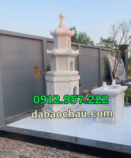2025 Xây tháp mộ để tro cốt tại Cần Thơ bằng đá khối tự nhiên