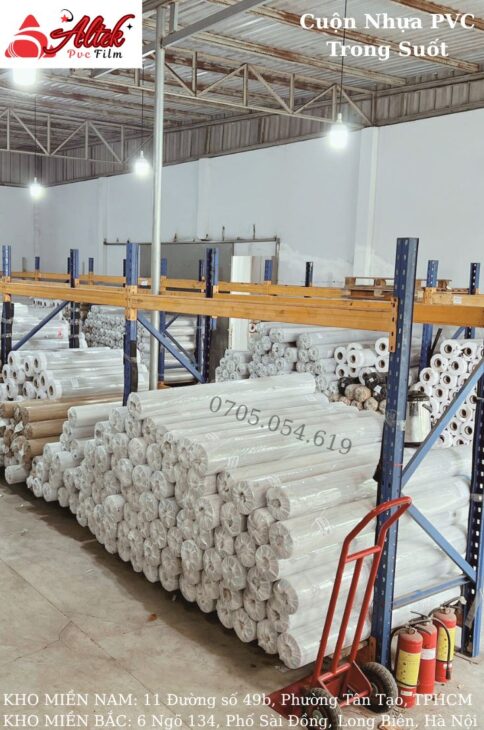 Cuộn nhựa pvc dẻo trong suốt giá tốt tại Bắc Ninh