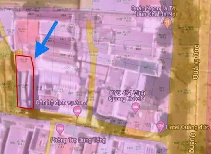 Bán lô đất 3 mặt tiền đường Quảng Đức, phường Vĩnh Hòa (Hiện gọi là: phường Bắc Nha Trang)