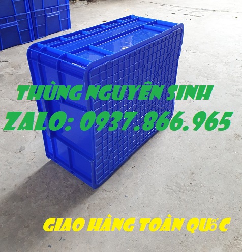 Thùng nhựa dùng xưởng kim khí, thùng đặc b8, khay nhựa b8 kèm nắp