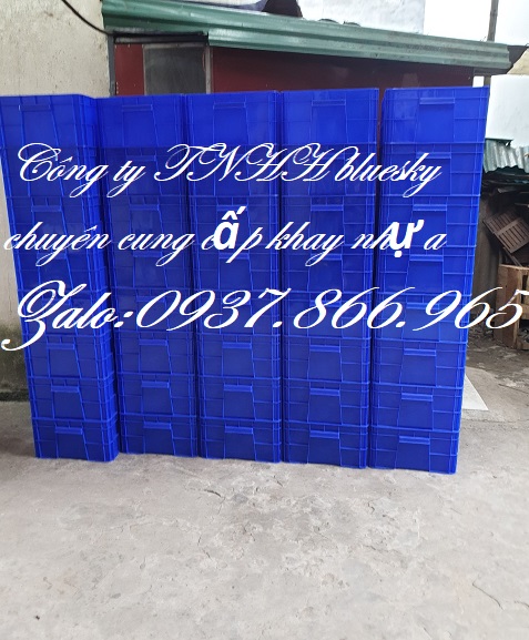 Thùng nhựa dùng xưởng kim khí, thùng đặc b8, khay nhựa b8 kèm nắp
