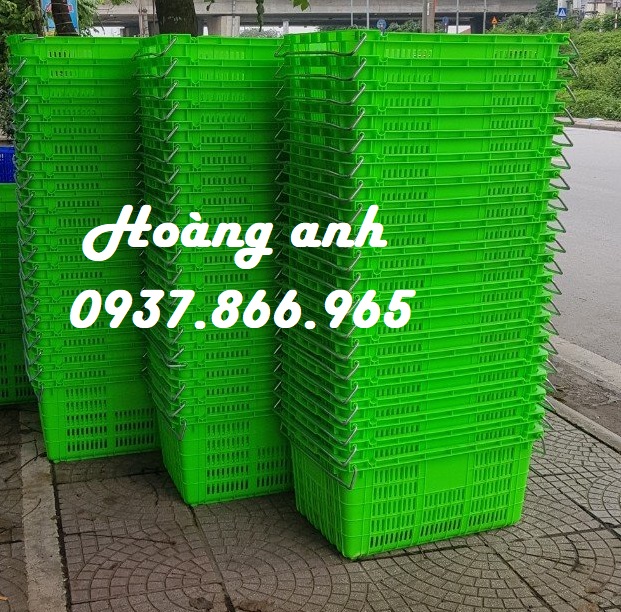 Bán buôn sọt có quai, sọt giá rẻ tại hà nội, sóng nhựa hở Hs011