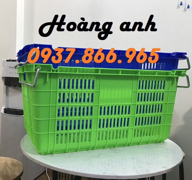 Bán buôn sọt có quai, sọt giá rẻ tại hà nội, sóng nhựa hở Hs011