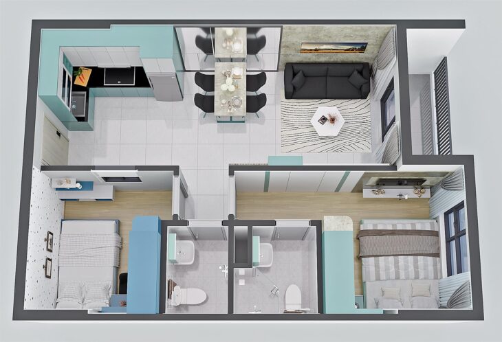 căn hộ Khu Phức Hợp Bcons CiTy – Tháp Emerald có cam kết thuê lại 12tr/ Tháng liên hệ em Thành