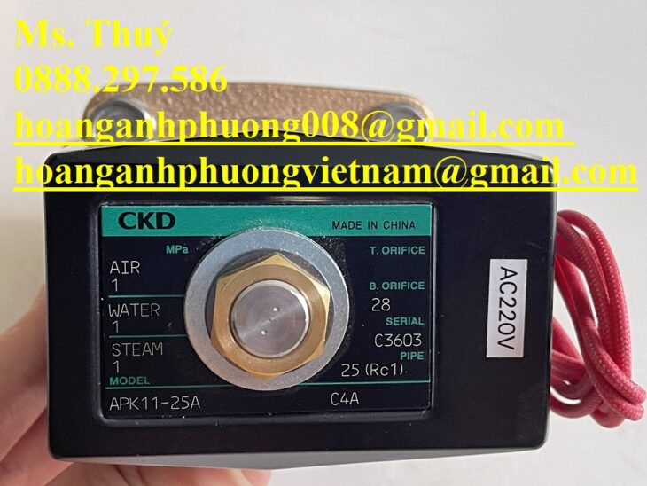 Van CKD chính hãng – APK11-25A-C4A-AC220V – Giá tốt tại Bình Dương