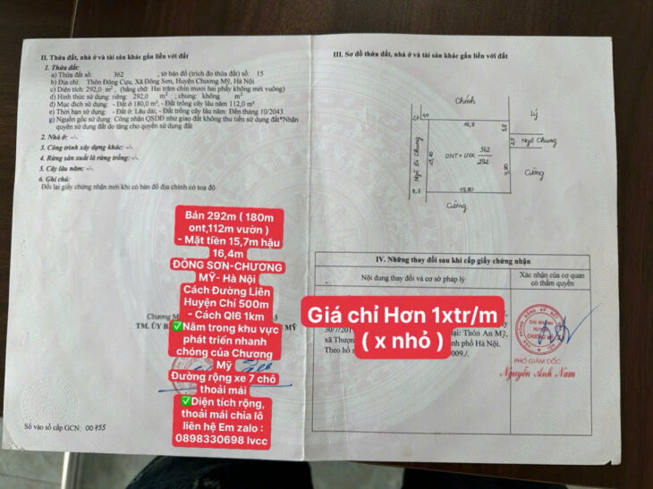 292m đông cựu-phú nghĩa-hà nội
