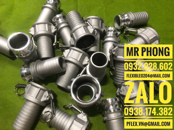 khớp nối nhanh nhôm taiwan – khớp nối nhanh cam lock nhôm – khớp nối nhanh bằng nhôm