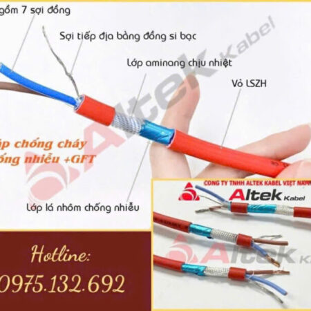 Dây báo cháy, chống cháy chống nhiễu 1Px1.5mm Altek Kabel