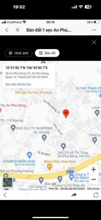 Bán đất Khu dân cư 36 căn An Phú Đông 27, Quận 12, Tphcm