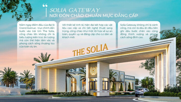 THE SOLIA – NƠI GIÁ TRỊ GIA TĂNG BỞI VỊ TRÍ ĐẮT ĐỊA VÀ ĐẦU TƯ SINH LỜI