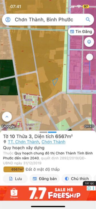 ĐẤT ĐẸP – GIÁ TỐT – Bán 2 Lô Đất Tiềm Năng Tại Phố trung Lợi, Thị xã Chơn Thành, Bình Phước