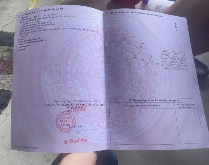 ĐẤT ĐẸP – MẶT TIỀN – Chính Chủ Cần Bán Nhanh Lô Vị Trí Đắc Địa Tại Thạnh Quới, Long Hồ, Vĩnh Long