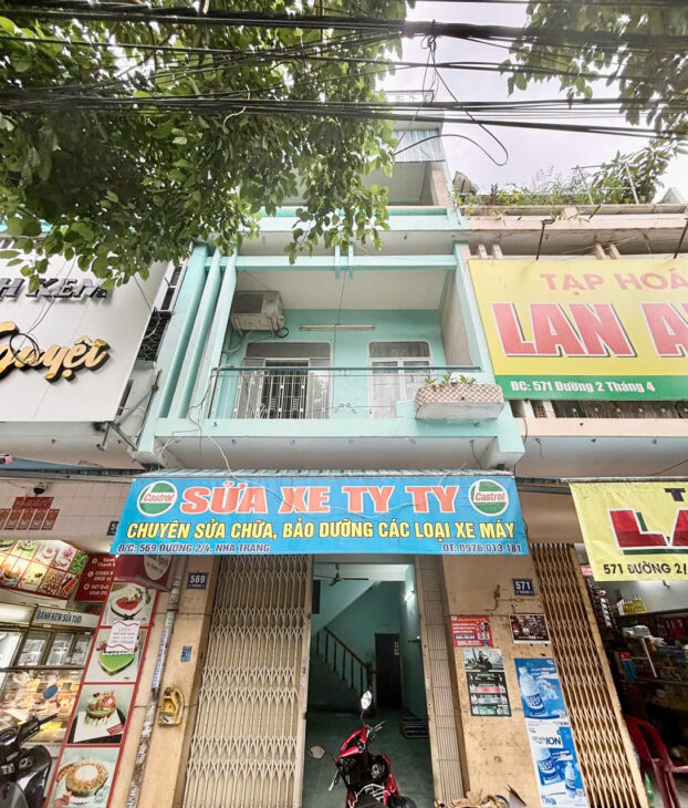 BÁN NHÀ 4 TẦNG MẶT TIỀN ĐƯỜNG 2/4 – HÒN CHỒNG – NHA TRANG