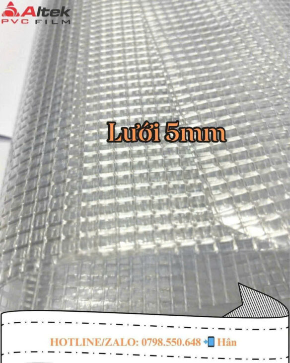 Màng nhựa PVC kẹp lưới dưới 5mm giá tốt toàn quốc