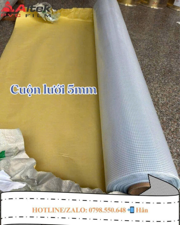 Màng nhựa PVC kẹp lưới dưới 5mm giá tốt toàn quốc