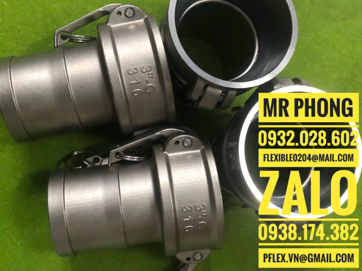 khớp nối nhanh inox 304 – khớp nối nhanh inox 316- khớp nối nhanh camlock inox