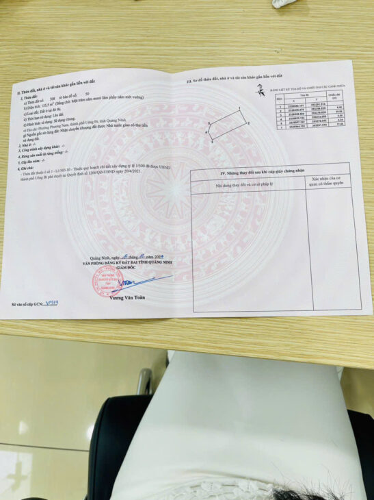 Cần thanh lý nhanh lô đất góc 2 mặt tiền TP Uông Bí- Quảng Ninh