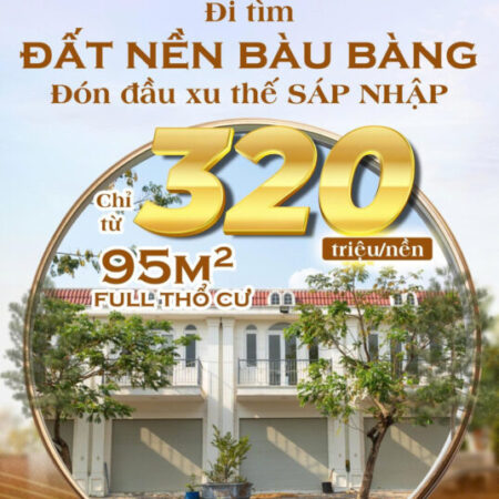Chỉ từ 320 TRIỆU – Sở hữu ngay đất full thổ cư 95m²!