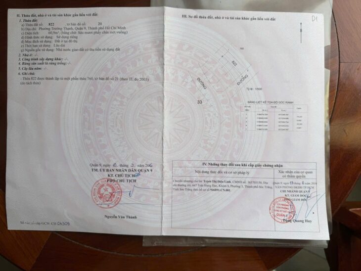 Đất đẹp- đầu tư là sinh lời Chính chủ cần bán nhanh lô đất tiềm năng tại quận 9, TPHCM