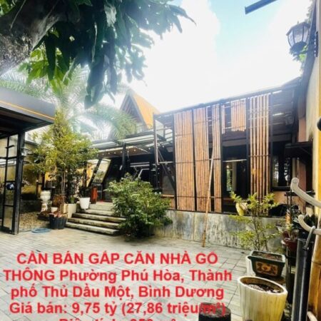 Gia đình đã về định cư tại Đà Nẵng, NAY CẦN BÁN GẤP CĂN NHÀ GỖ THÔNG!