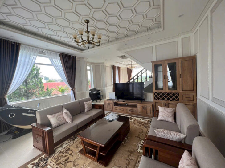 BÁN BIỆT THỰ SONG LẬP A4 KHU QH AN SƠN, ĐÀ LẠT – 5PN, CÓ GARA, FULL NỘI THẤT – 19.8 TỶ