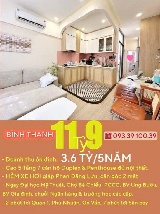 BÁN NHÀ KẾ Q1- Q3- Q4- Q10 – DOANH THU: 3.6 TỶ/5 NĂM- CAO 5 TẦNG HƠN 8 PHÒNG ĐỦ NỘI THẤT: tử 8 tỷ