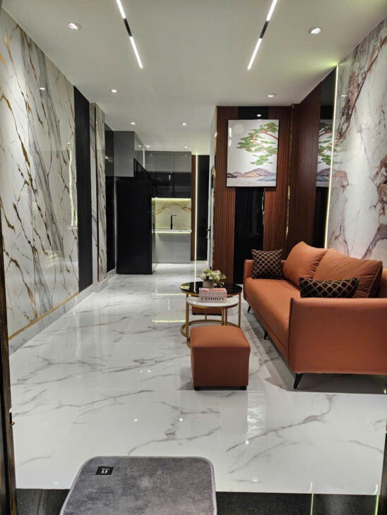 Bán gấp nhà mới kèm nội thất, gần CV Làng Hoa, chỉ 3ty580
