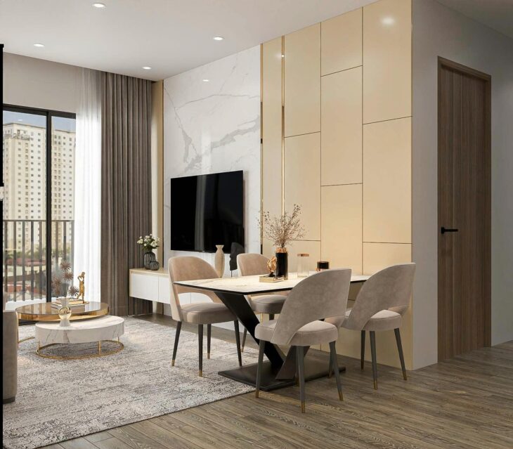 Cho Thuê Căn Hộ 2PN – Vinhomes Smart City – Tây Mỗ – Tòa Canopy TC1 – Full nội thất. Giá Thuê: