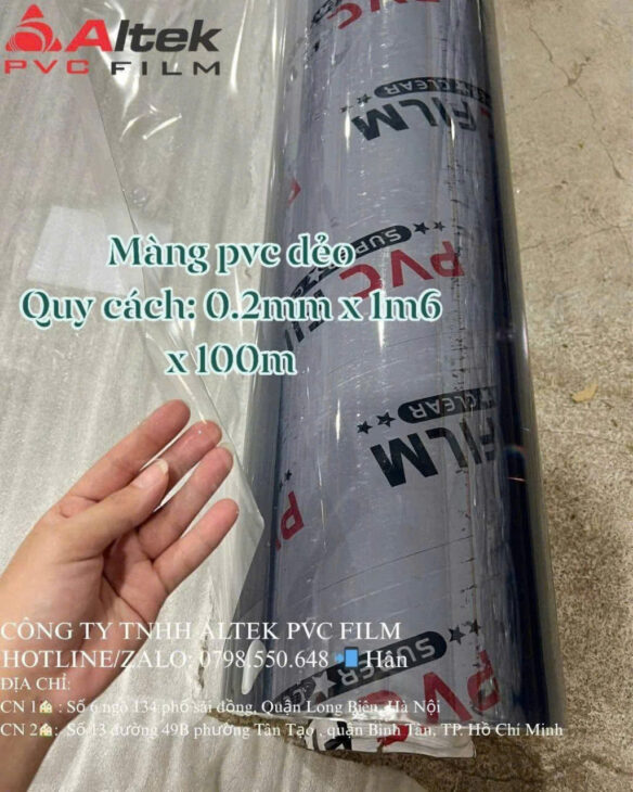 Màng pvc dẻo trong suốt tại Hà Nội – giải pháp thông minh cho mọi không gian