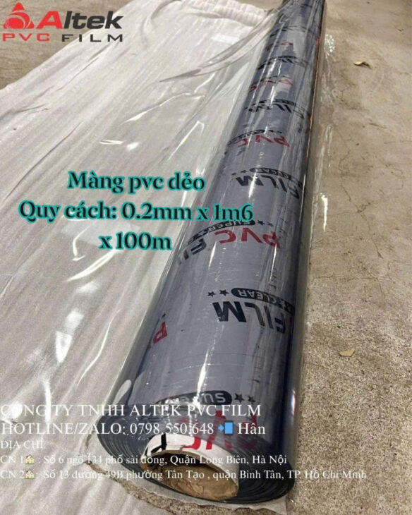 Màng pvc dẻo trong suốt tại Hà Nội – giải pháp thông minh cho mọi không gian