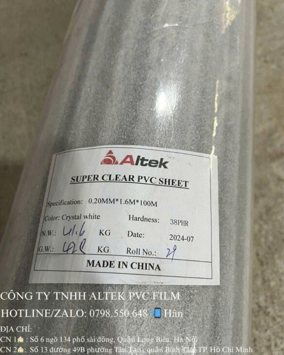 Màng pvc dẻo trong suốt tại Hà Nội – giải pháp thông minh cho mọi không gian