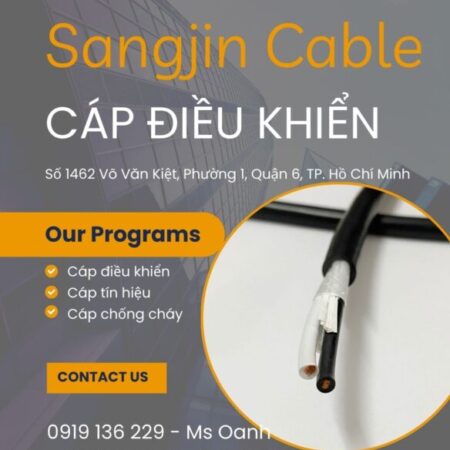 Cáp điều khiển sangjin 2×0.5