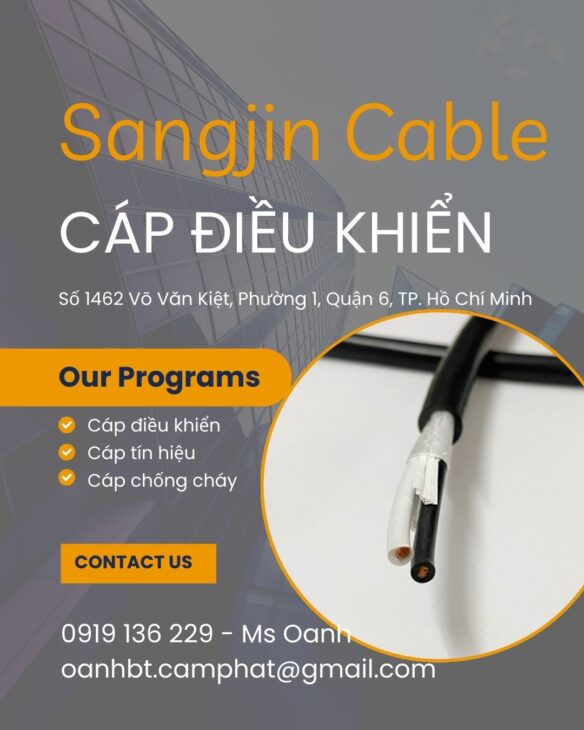 Cáp điều khiển sangjin 2×0.5