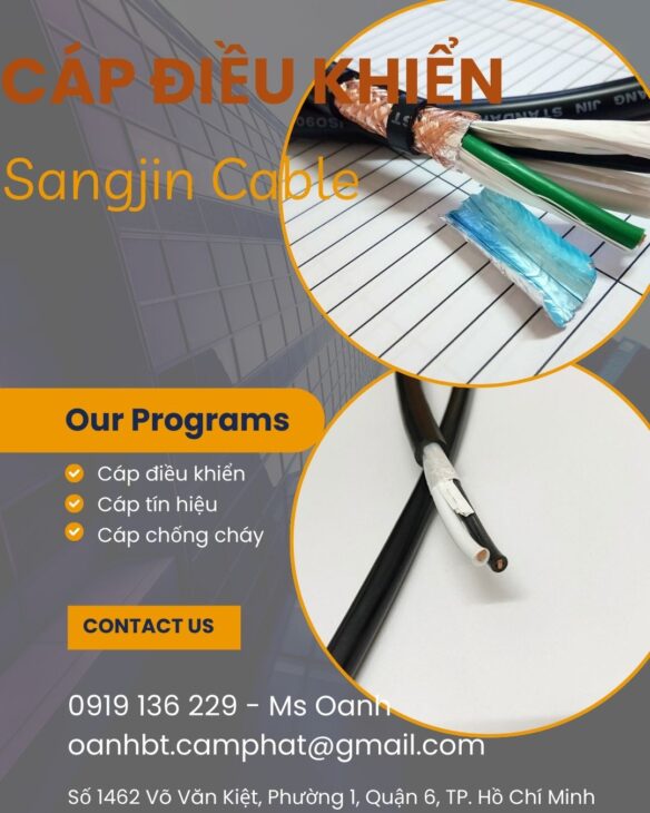 Cáp điều khiển sangjin 2×0.5