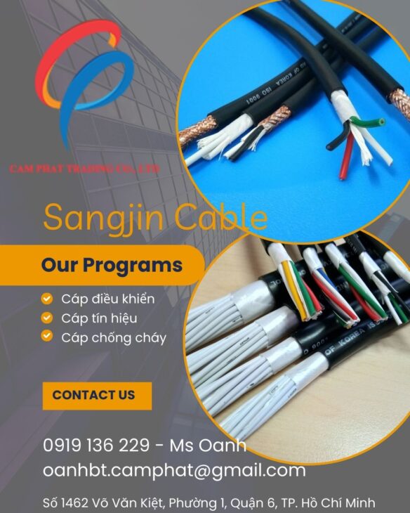 Cáp điều khiển sangjin 2×0.5