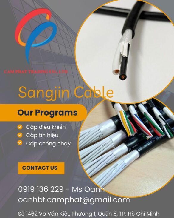 Cáp điều khiển sangjin 2×0.5