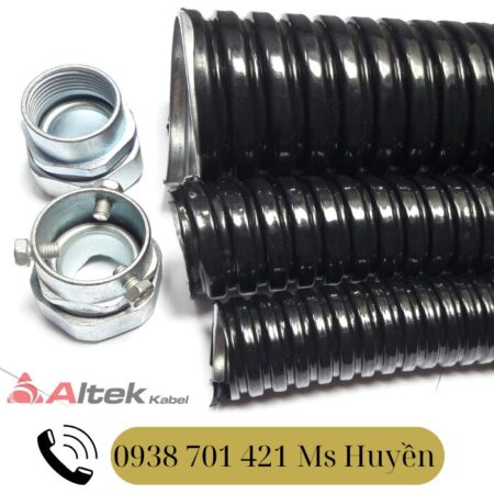 Ống ruột gà lõi thép + đầu nối