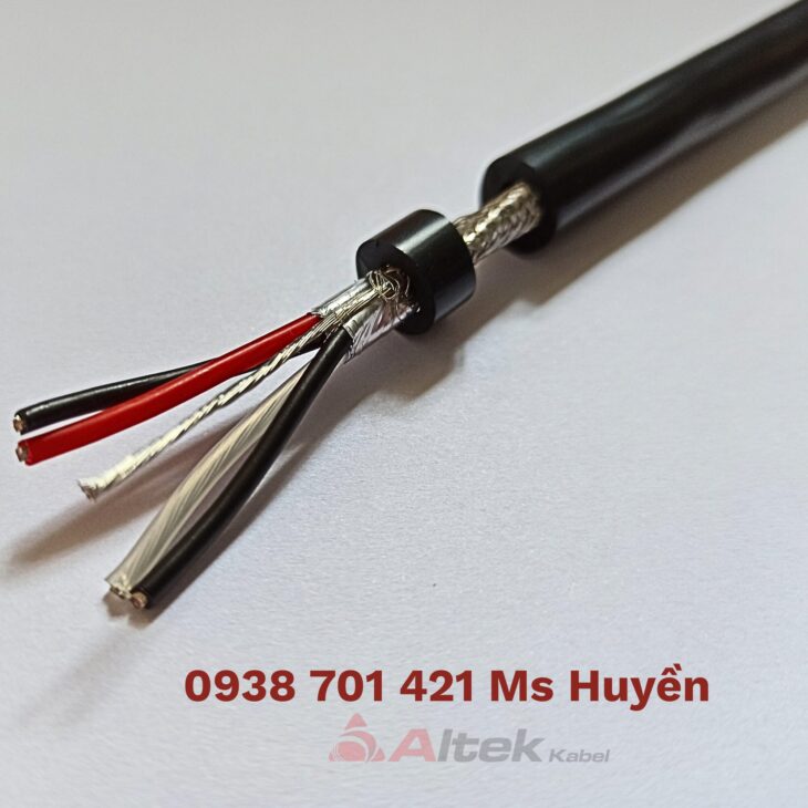 Cáp tín hiệu RS485 vặn xoắn 2 lớp chống nhiễu Altek Kabel 2 Pair 18,22,24AWG