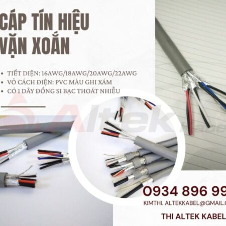 Cáp tín hiệu vặn xoắn 22AWG 2Pair Altek Kabel