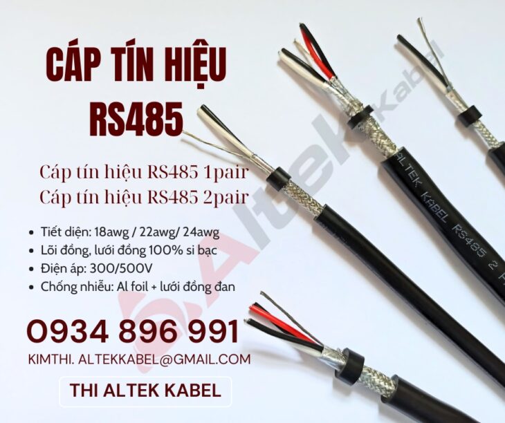 Cáp Tín Hiệu RS485 – Có Sẵn – Giao Nhanh Toàn Quốc!