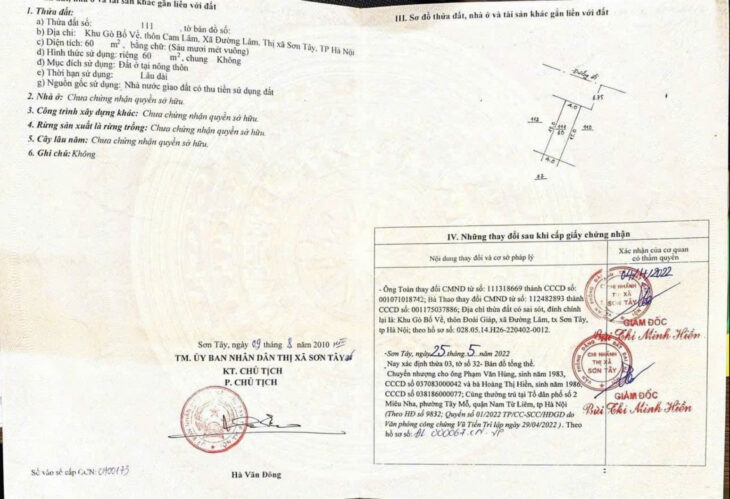 BẤN 60M SIÊU PHẨM ĐẤT ĐẸP – GÒ BỐ VỀ, ĐƯỜNG LÂM, SƠN TÂY