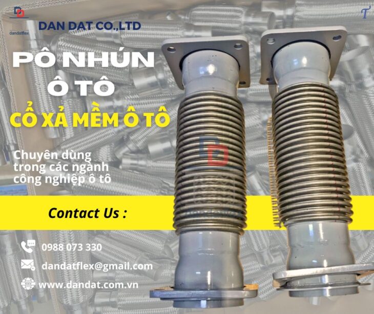 Bô zin chống rung inox/ Ống bô giảm chấn/ Ống giảm chấn cho ô tô/ Ống ruột gà ô tô/ Pô nhún ô tô