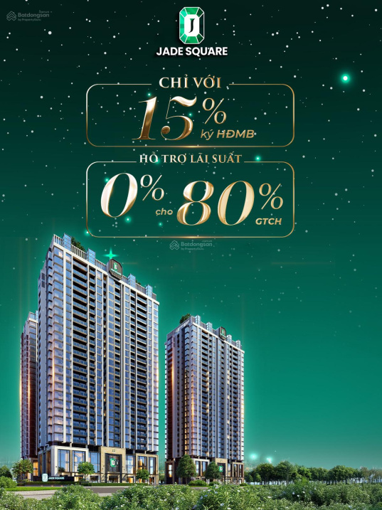 CĐT nhận booking dự án Jade Square Cổ Nhuế HTLS 0% 2năm, CK 2 – 10%