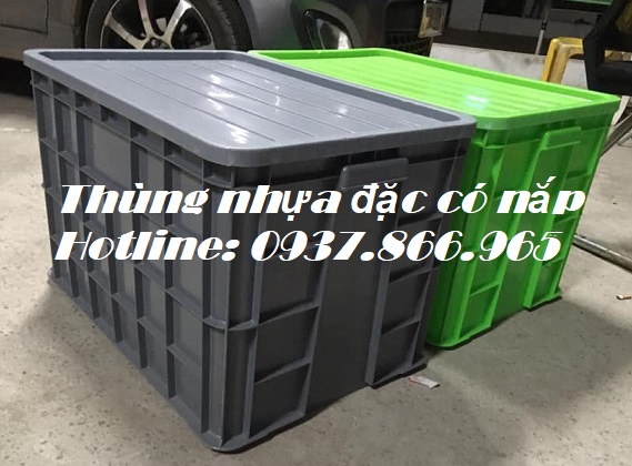 Thùng nhựa cơ khí có nắp , bán thùng nhựa đặc, thùng cơ khí tại hà Nội